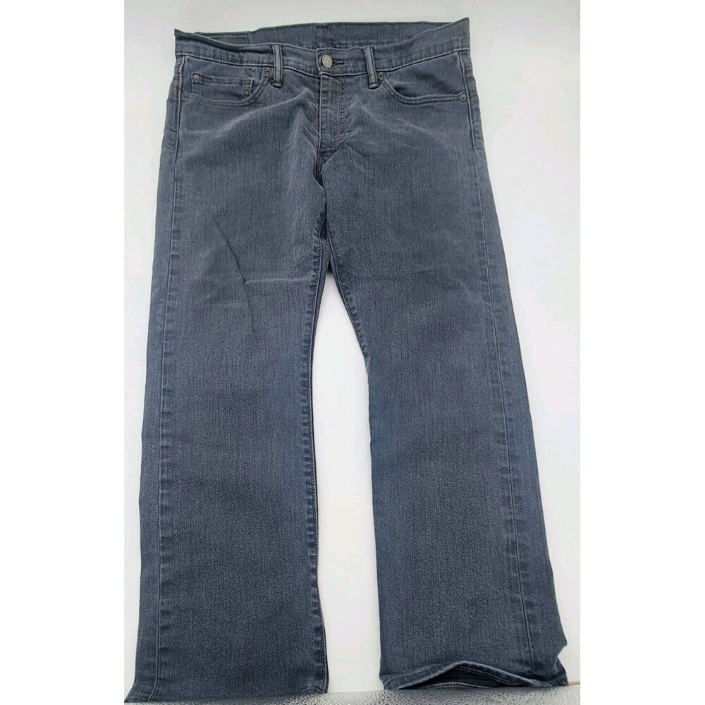 Levis 513 Jeans Men's 36x30 Black Slim Straight Stretch Denim 08513-0479